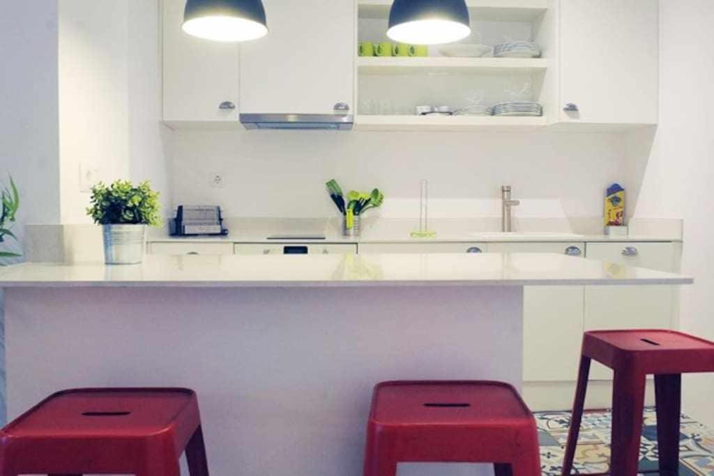 Calm Modern Apartment 巴塞罗那 外观 照片